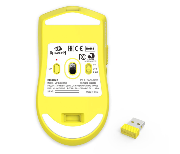 REDRAGON K1NG PRO MAX (custom yellow) M918AKB-PRO - 1298273 - zdjęcie 9